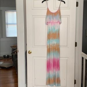 Lulus tie dye maxi dress